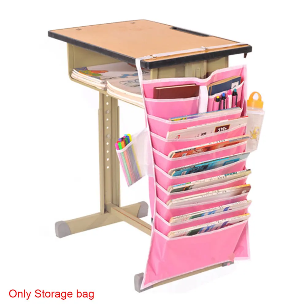 Oxford Cloth Students Adjustable Storage Bag Practical Organizer Classroom Stationery 9 Layers Desk Side Holder Large Capacity