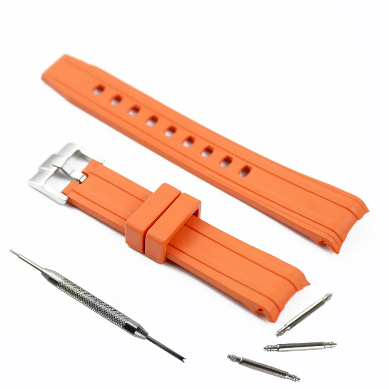 Rubber strap men's watch accessories 20mm for Omega hippocampus 300 universe ocean AT150 observatory waterproof silicone strap