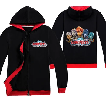 

Gormiti 2020 Boys Spring Cotton Zipper Coat Print Children Clothes Long Sleeve Kids Coats Sweatshirts Clothes Girls Hoodies