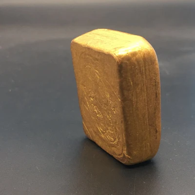 Антикварный квадратный золотой слиток (Rijin Dou Gold)|Безвалютные монеты| |