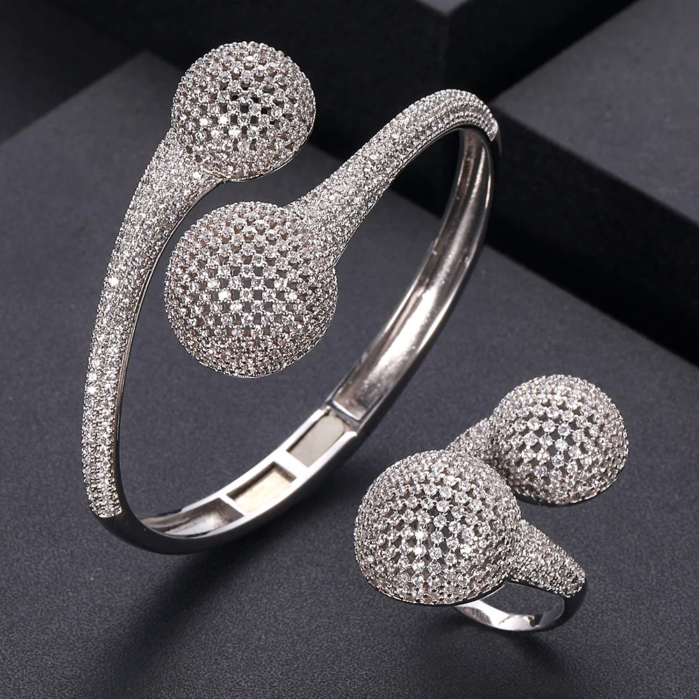 Jankely роскошный диско шар Африканский браслет кольцо набор модные комплекты украшений для женщин Свадебные помолвки brincos para as mulheres