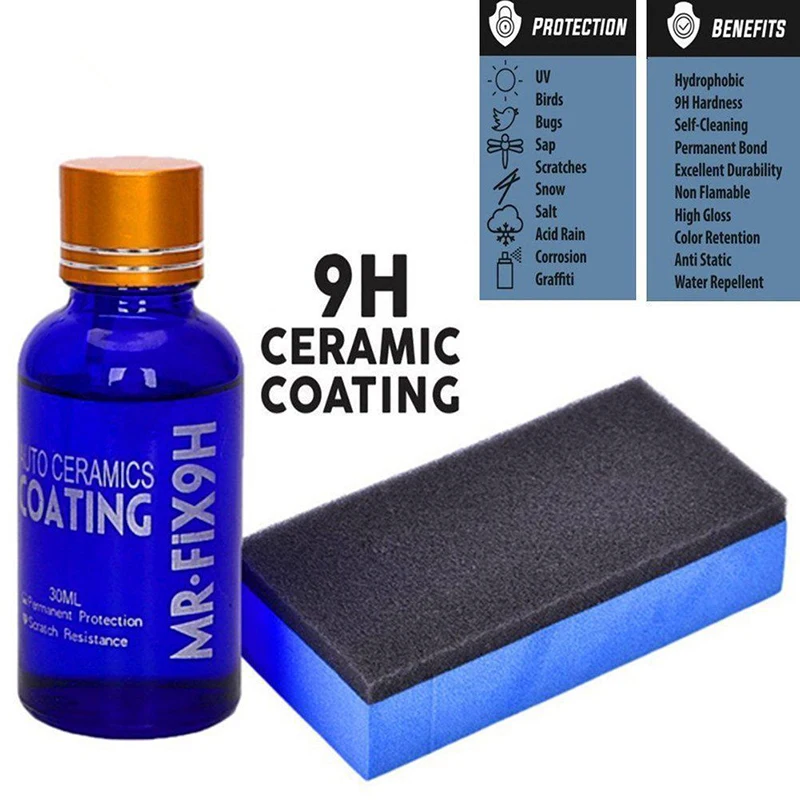 

Nano Ceramic Pro 9H Car Glass Coating Liquid Hydrophobic Anti Scratch Care Kit