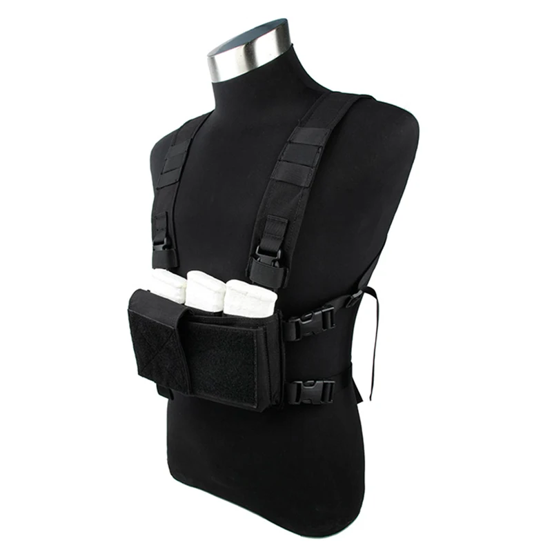 Black TMC модульная грудная установка Легкая простая версия Шасси w/5,56 Mag Pouch Military 3121 - Color: Black