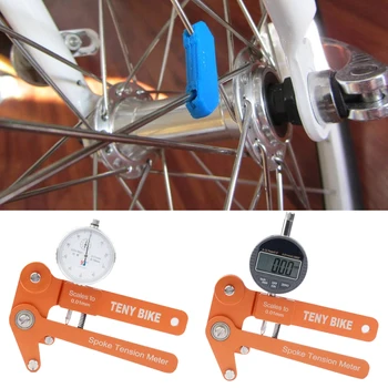 

Bicycle Spoke Tension Gauge Handheld Durable Practical DIY Repair Tool Spare High Strength Home Wheel Ring Correction Adjustment