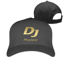 Унисекс DJ Pioneer Регулируемая остроконечная шляпа бейсболка черная