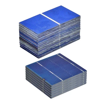 

100Pcs Solar Panel Sun Cell Sun Power Solar Cell Diy Solar Battery Charger 52X26mm & 100Pcs 52x52mm 0.5V 0.43W