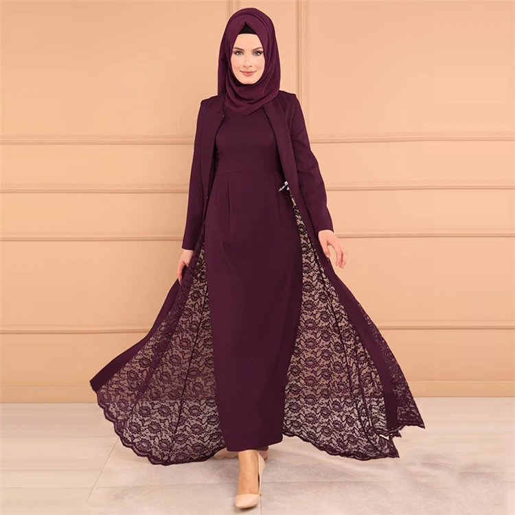 Beautiful Lace Abaya For Outwear