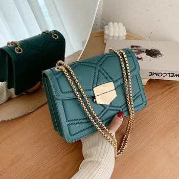 

Brand Original Design underarm bag 2020 new texture single shoulder square bag versatile chain messenger bag