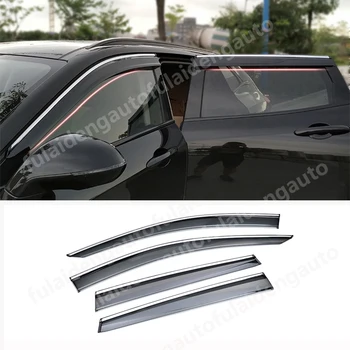 

4pcs For Porsche Cayenne 2018-2019 Window Visor Vent Shade Rain Guard Door Visor Car Accessories
