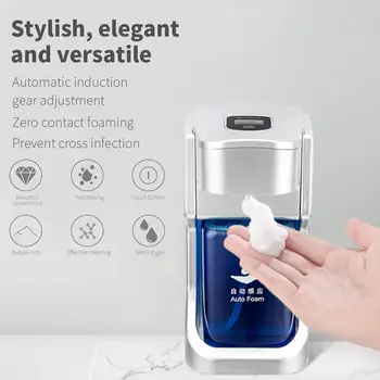 

Bathroom Hotel Portable 500ML Bathroom Automatic Foam Soap Dispenser Ouchless Automatic Hand Washer Creative Morden