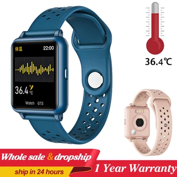 

New P29 Smart Watch Men Body Temperature Measurement Heart Rate Fitness Tracker Smart Clock Women GTS Smartwatch PK V10 T01 E66