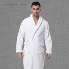 Мужские осенние и зимние толстые коралловые флисовые длинные халаты халат для гостиницы домашние халаты домашняя повседневная одежда для сна