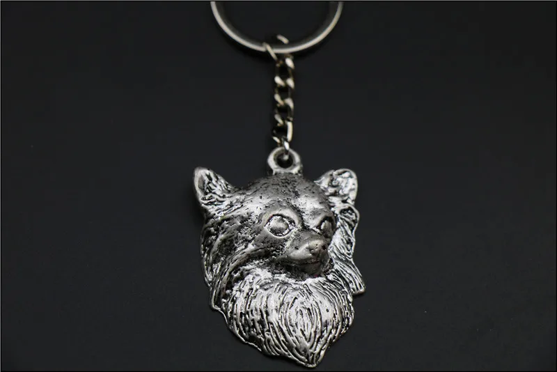 

G.SKY New Fashion Chihuahua Dog Keychain Jewelry Popular Animal Key Chain Key Ring