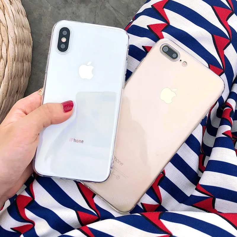 

Fashion Soft Silicone Cover Transparent Case for IPhone XS Max XR X 6 6S 7 8 Plus 8 TPU Phone Cases & Covers