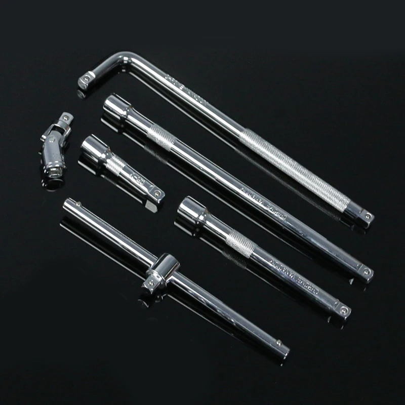

3/8" Drive Socket Ratchet Extension Bar Adapter Wrench Socket Tool L Type T Handle Sliding Bar 10mm Square Head