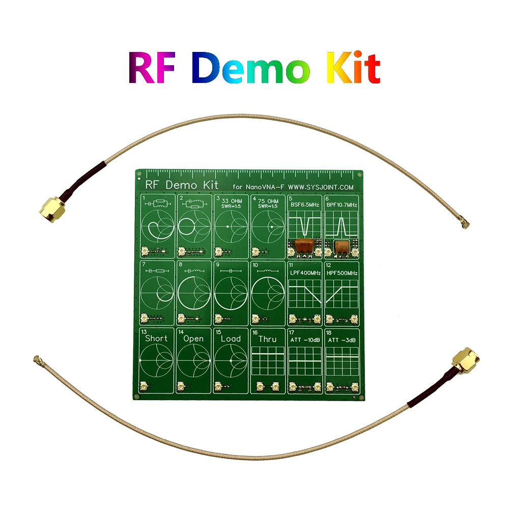 

RF Demo Kit NanoVNA RF Tester Board Filter Attenuator For NanoVNA-F Vector Network Analyzer