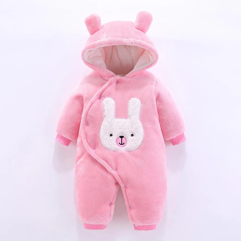 newborn boy toddler costume Infant Baby Boys Girls clothes Long Sleeve Cute Cartoon Rabbit Fleece Hooded Romper Outfits Clothing