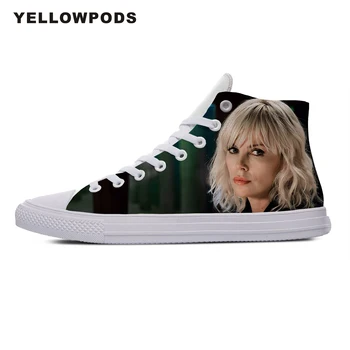 

Customized Your Own Logo/Photo/Image Pattern Hot Vogue Handiness Action Movie For Atomic Blonde Charlize Theron Men Flats Shoes