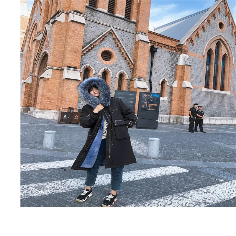 New Warm Cotton Long Parka Plus Size Winter Jacket Women Coat Thick Cotton Padded Wadded Inverno Casaco Outerwear V994