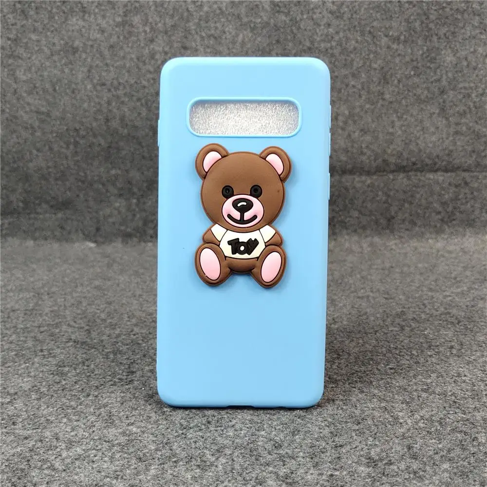 blue 4 Мультяшный чехол конфетного цвета для samsung S10 S10E S10 PlUS M10 M20 M30 Мягкий силиконовый чехол из ТПУ - Цвет: blue 4