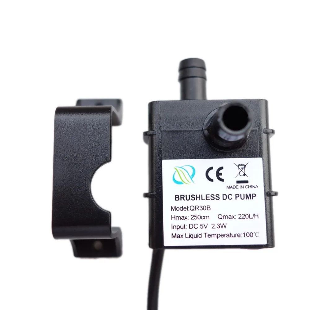 USB DC5V 220L/H Brushless permanent magnetic rotor submersible Water Pump Garden Pond Fountain aquarium Water cycle fish tank