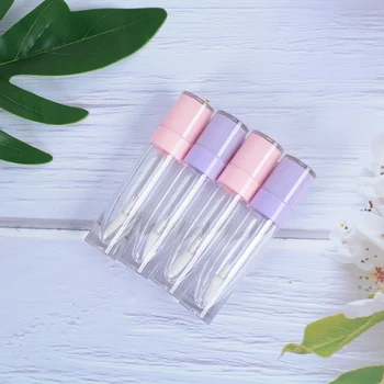 

6.4ml Empty Lip Gloss Bottle Round Tube DIY Lipstick Container Refillable Vials Portable Travel Storage Bottle