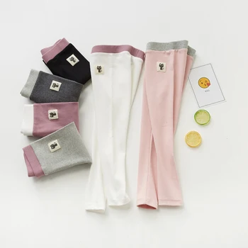 

2020 Spring Girls Leggings Outfit Girls Warm Hit Color Cotton Trousers Pure Color Leggings For 3-10Years Old Children Leggings
