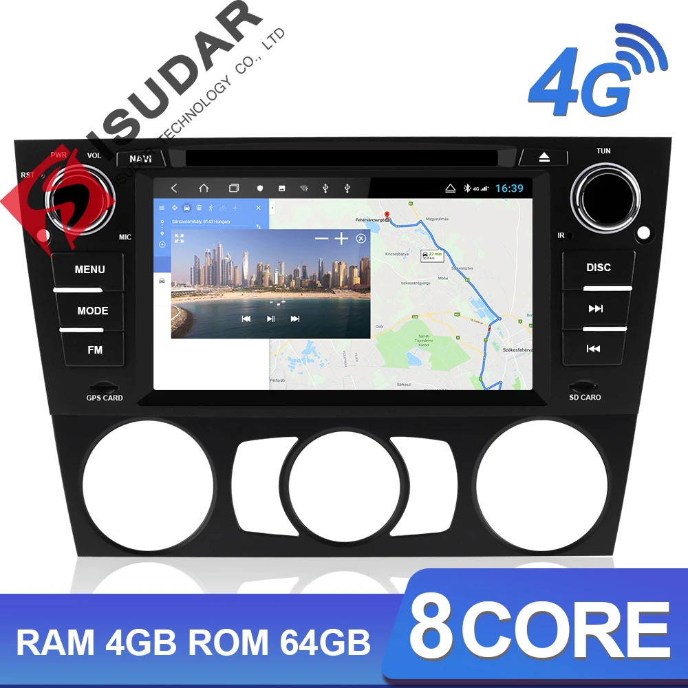 Isudar H53 Android авто радио для BMW/3 серии E90/E91/E92/E93 1 Din Автомобильный мультимедийный 4 г