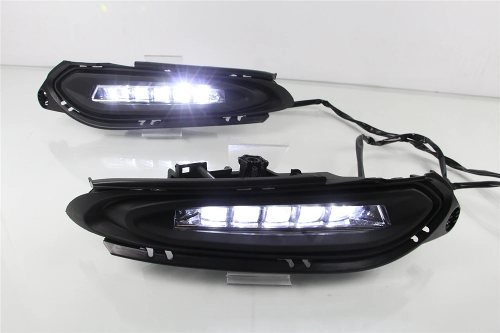 2 шт. DRL для Honda hr-v HR-V 12 В светодиодный автомобильный дневной ходовой свет противотуманная фара с динамическим поворотным сигналом стиль реле