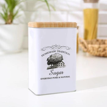 

Sugar jar "House and field", 19×12×8 cm