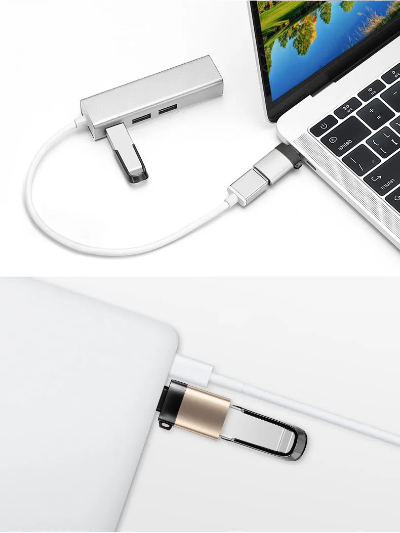 USB-C USB 3,1 Тип C "папа" в USB "Мама", 3,0 Женский данных Адаптер конвертера OTG кабель для подключения жесткого диска U диск клавиатуры геймпад планшет USB Мышь