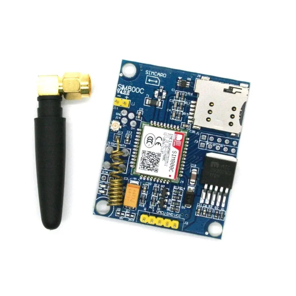 SIM800C Development Board Quad Band GSM GPRS Module Supports TTS DTMF Board Module With Antenna 2