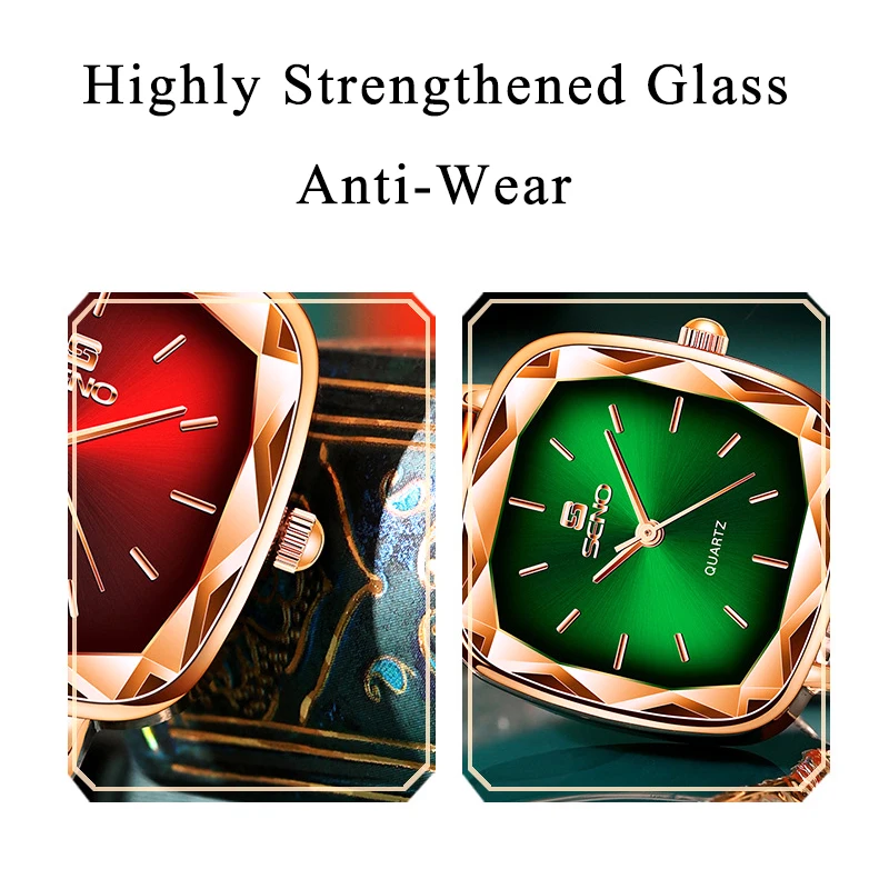 2022 Square Watches for Women Fashion Quartz Watch Luxury Montre Femme Moda Reloj Mujer Relogio Feminino Dropshipping Regalos