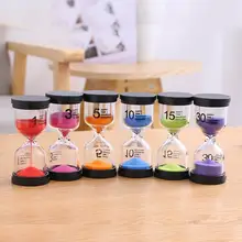 7 Colors Children Brush Teeth Hourglass Timer Home Ornament Desktop Sand Clock Timers 10 Minute/15 Minutes/30 Minutes