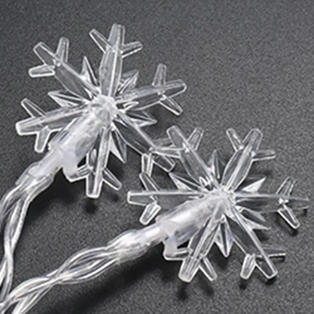 Led Snowflake String Flashing Lights Sky Stars Christmas Day Decoration Wedding Small Lanterns Birthday Gifts