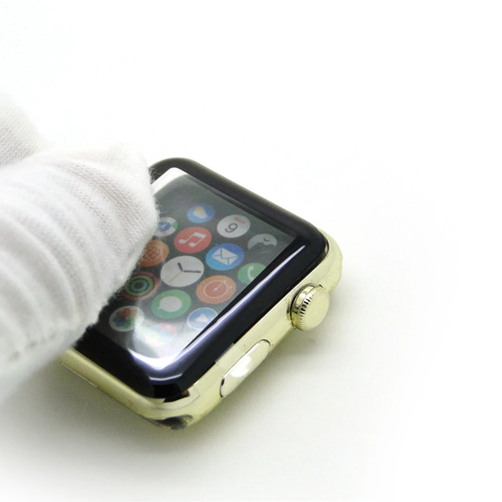 3D HD чехол из закаленного стекла для Apple Watch серии 3 2 1 38 мм 42 Защитная пленка экрана