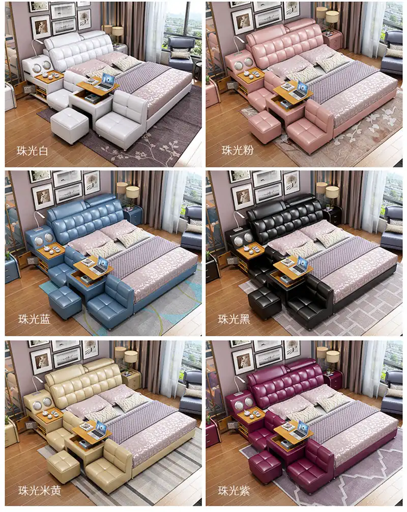 king size bed with baby cot