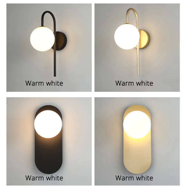 Nordic New Modern LED Wall Lamps With Bulbs Living Study Room Bedroom Bedside Corridor Aisle Apartment Lights Indoor Lighting wall light fixture