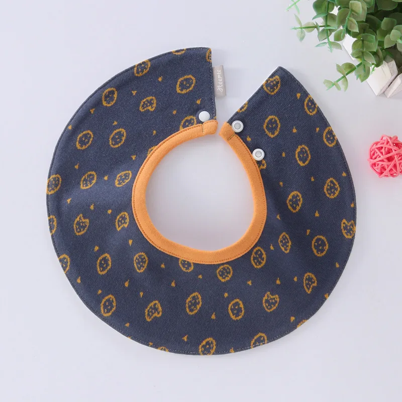 Double Layer Baby Cotton Bibs Newborn Boy&Girl 360 Degrees Printed Burp Cloths for Drooling and Teething Infant Absorbent Saliva Towel  (3)