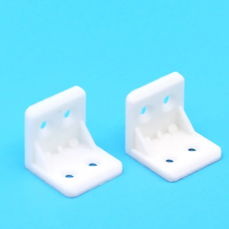 50 Staffe Angolari In Plastica Per Mobili E Armadi - Dimensioni 15x13x9,3mm