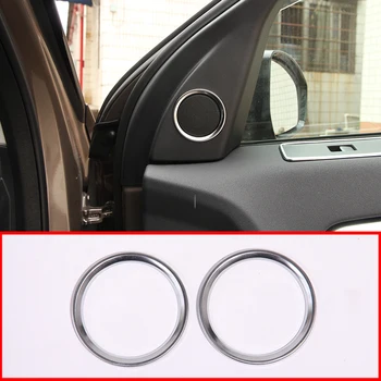 

For Land Rover Discovery Sport L550 2020 Car Styling ABS chrome Treble Door Speaker Cover Ring Trim Interior Accessories