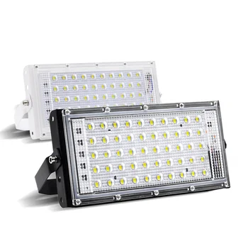 

220V LED Flood Light Outdoor IP66 Waterproof 50W Perfect Power RGB Floodlights LED Multicolour Spotlights SearchLight
