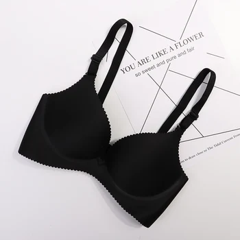 4pcs/lot Sexy Deep U Cup Bras for Women Push Up Lingerie Seamless Bra Bralette Backless Bras Intimates Underwear 2019 5