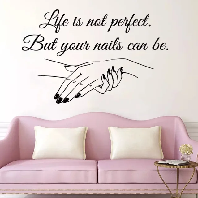 Wall Stickers Beauty Salon Decal Manicure Hair Nails Eye Lashes Make Up  Sticker Women Girl Room Decor Gifts Art Decals B591 From Douglass, $15.58 |  DHgate.Com