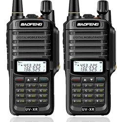 Baofeng – walkie talkie portatif, Radio bidirectionnelle, double bande, haute puissance 10W, étanche IP67, pour yacht UV XR Plus, 2 pièces, UV 9R 