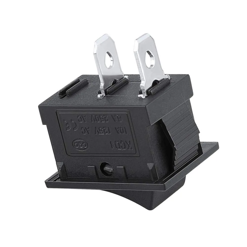 10 Switch ON-OFF KCD1 1521mm 2 Pins Ship Type Switch 6A 250V 10A 125V Boat Rocker Switch Car Dash Dashboard  (2)