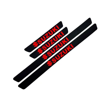 

Door Sill Protector Stickers Car Styling Carbon Fiber NEW 4PCS Fit for Suzuki Jimny SWIFT VITARA SX4 Car Styling 60inch 7inch