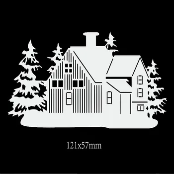 

Grite 2019 Snow House Bulding Metal Steel Cutting Dies Stencils for Making Scrapbooking DIY Album Paper Cards Embossing Dies