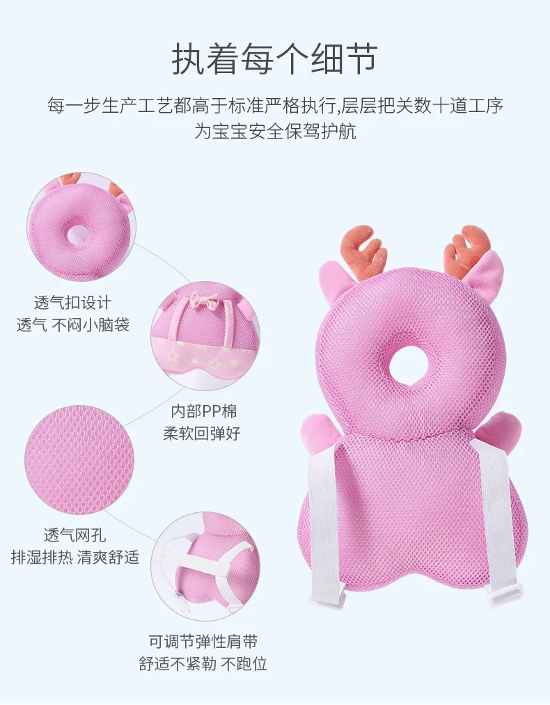Мягкая защитная подушка для головы ребенка с рисунком из мультфильма, защитная подушка для детей, для обучения ходить, защита для головы, безопасный уход за ребенком