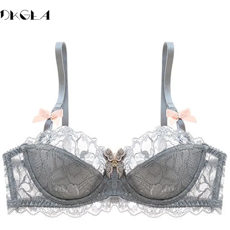 Fashion Black Sexy Bra Plus Size C D Cup Thin Cotton Underwear Women Lace  Comfortable Brassiere Gray Bras Embroidery Lingerie - Price history &  Review, AliExpress Seller - DKGEA Official Store